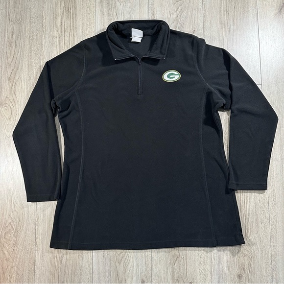 Green Bay Packers embroidered NFL black fleece size XL - Picture 2 of 7